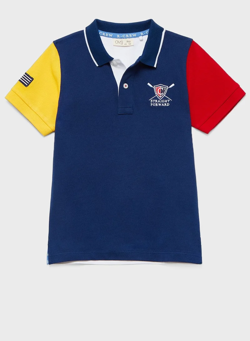 Ovs Kids Color Block Polo