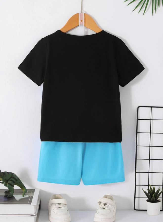 Take Two Boys Dinosaur Print T-Shirt and Shorts Set