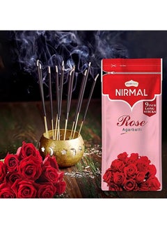 Shubh kart Nirmal Rose Premium Fragrance 200 Incense Stick Agarbatti by Shubhkart (Pack of 2)  - Image 2