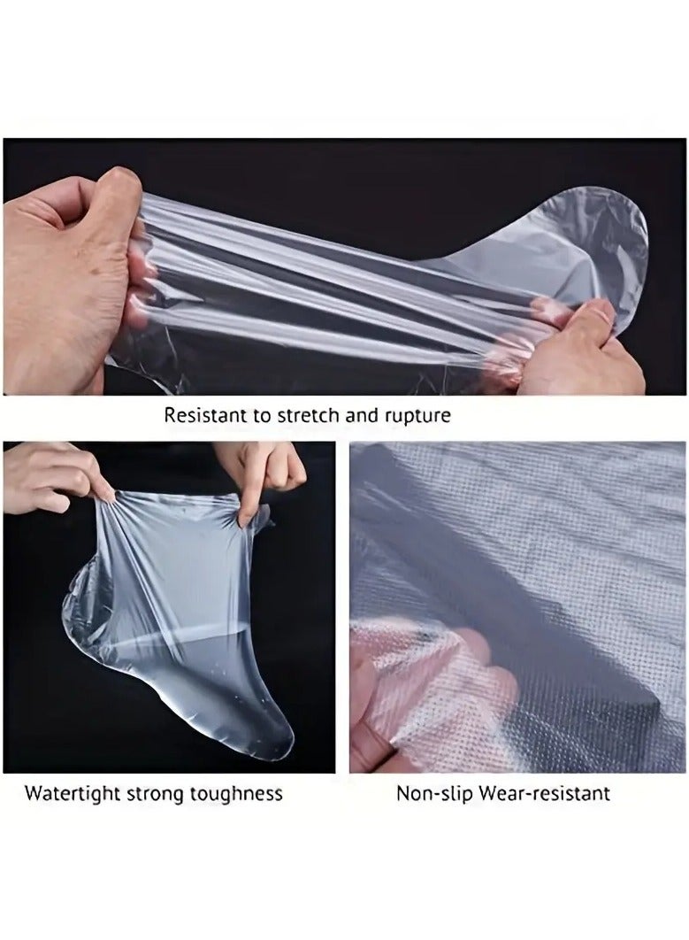 ORiTi 100 Pcs Disposable Foot Mask Cover Transparent Foot Mask Waterproof Foot Mask Cover - Image 5