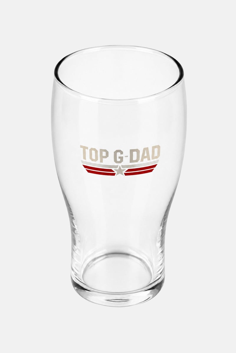 Top Gun Top Grandad Pint Glass, Transparent - Image 3