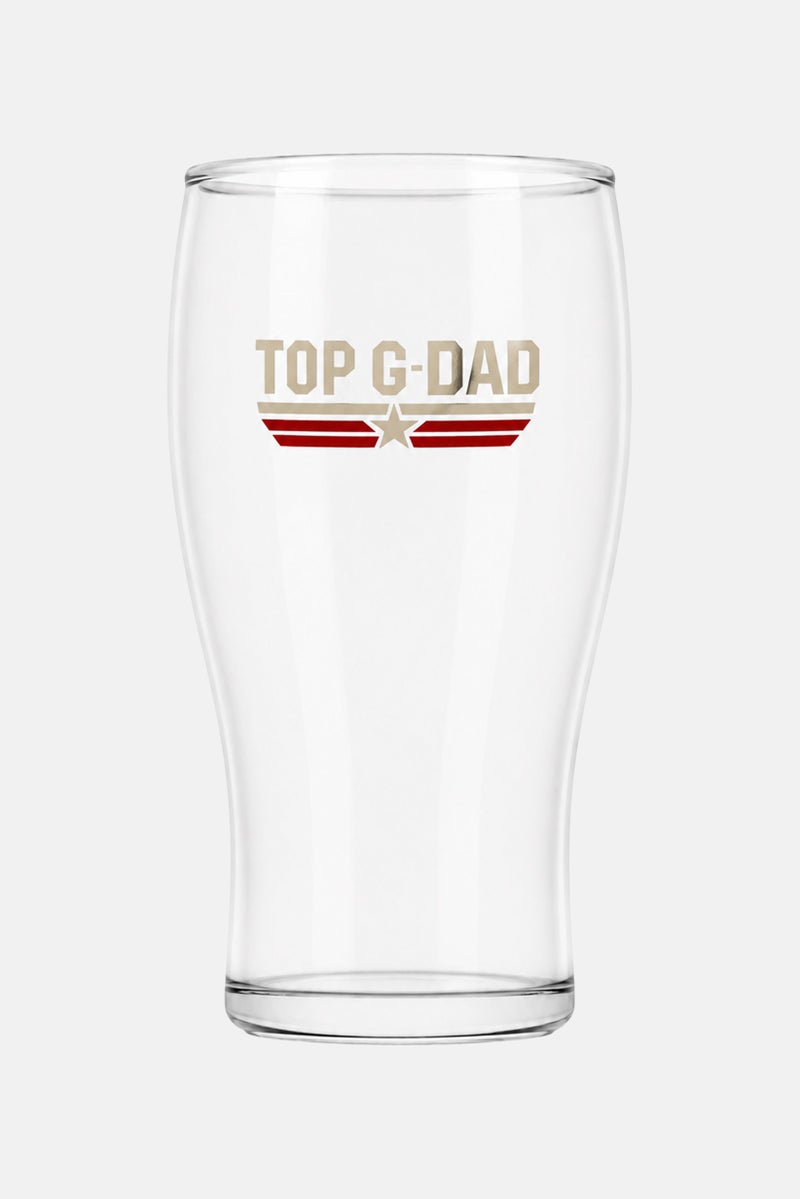 Top Gun Top Grandad Pint Glass, Transparent - Image 1