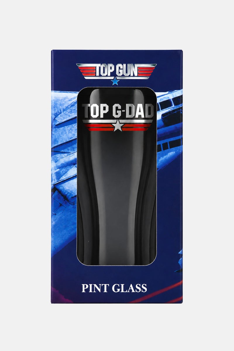 Top Gun Top Grandad Pint Glass, Transparent - Image 2
