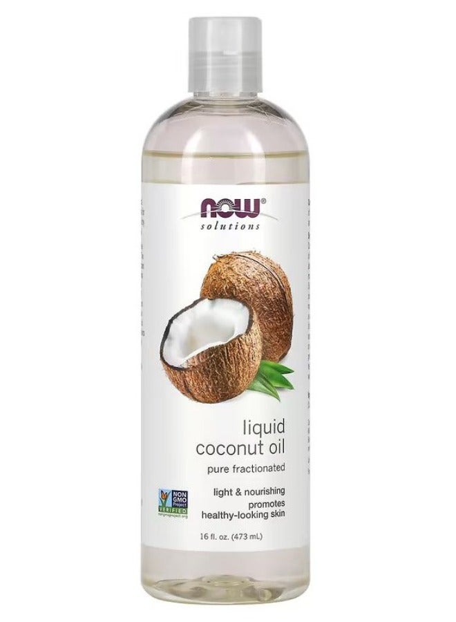 now Liquid Coconut Oil 473ml - Image 1