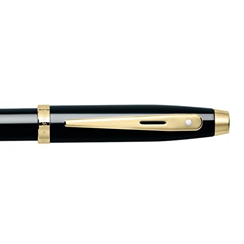 Sheaffer Gift 100 Glossy Black Fountain Pen with Gold tone Trim | E9322 Fountain Pen Medium nib | Premium Pen Gift Set - Image 4