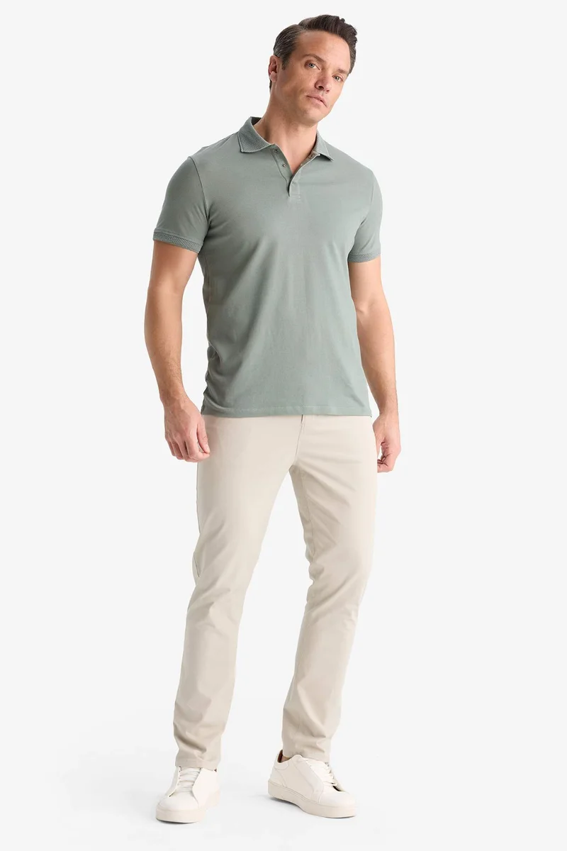 DeFacto Slim Fit Short Sleeve Basic Polo T-Shirt