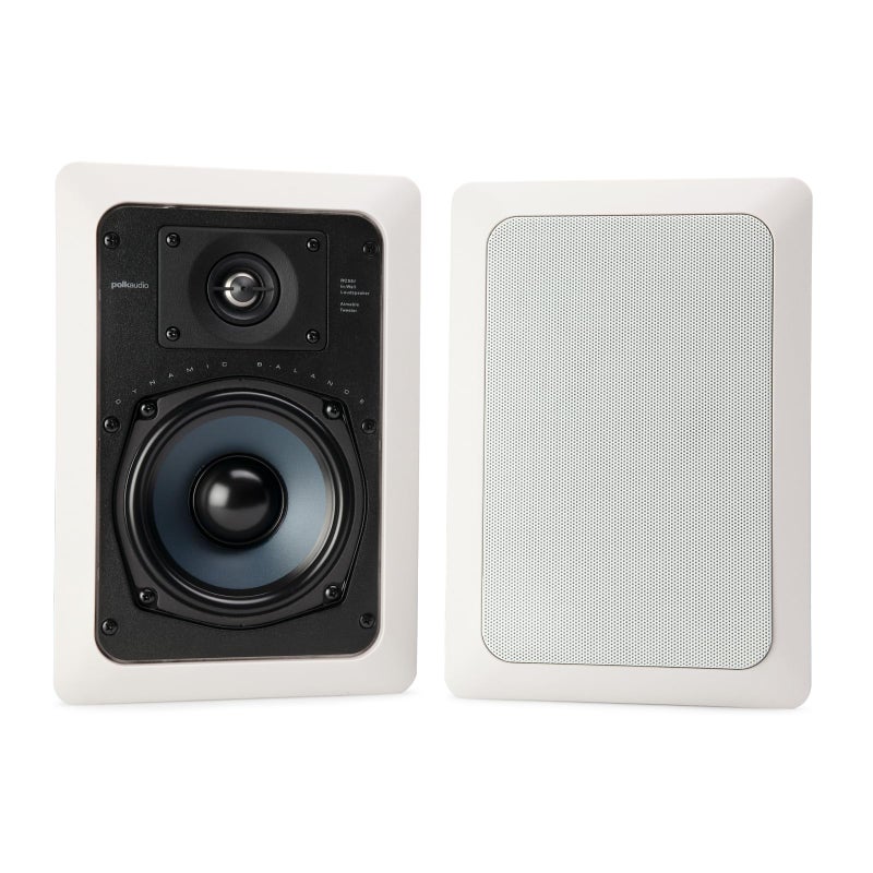 Polk Audio RC55i 2-Way Premium in-Wall 5.25" Home Stereo Speakers (Pair) | Perfect for Damp and Humid Indoor/Outdoor Placement - Bath, Kitchen, Covered Porches (White, Paintable Grille) - Image 2