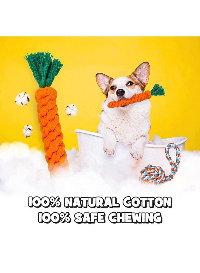 إيميلي بيتس ألعاب حبل للكلاب، مجموعة من 3 ألعاب حبلية متينة للكلاب من القطن للعب وتدريب تنظيف الأسنان (متعدد الألوان، عبوة من 3 قطع) - Image 5