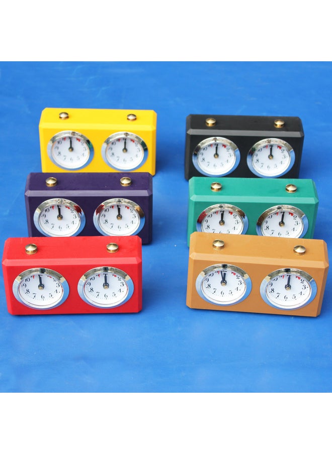 Generic - Vintage Mechanical Chess Clock International Chess Clock Checkers No Battery Required Retro Style Outdoor Sports Timer-Display Accuracy:Black - Image 1