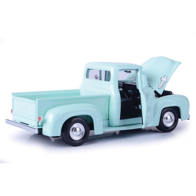 MOTORMAX 1955 Ford F-100 Pickup Truck Light Green 1/24 Diecast Model Car by Motormax 79341 - Image 3