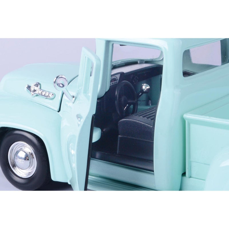 MOTORMAX 1955 Ford F-100 Pickup Truck Light Green 1/24 Diecast Model Car by Motormax 79341 - Image 5