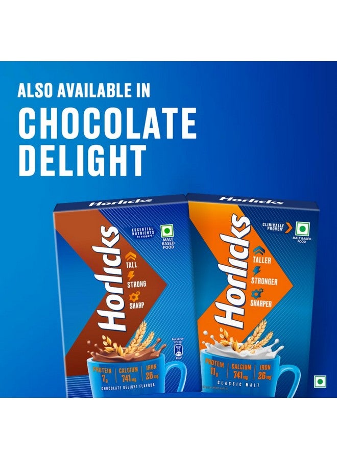 Horlicks مشروب هورليكس الصحي والتغذوي 500 جرام عبوة إعادة تعبئة، لتعزيز المناعة و5 علامات للنمو (مالت كلاسيك) - Image 5
