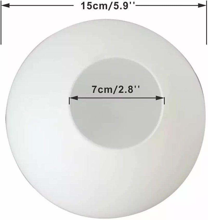 Virya Glass Shade for Modern Pendant Light Wall Lamp Globe Shape Globe Light Lamp Cover(White) - Image 2