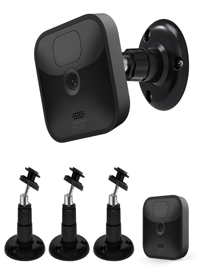 FATKITT Blink XT / XT2 Camera Mount, 360 Degree Adjustable Indoor/Outdoor Wall Mount Bracket for Blink Home Security System Black 3 Pack - Image 1