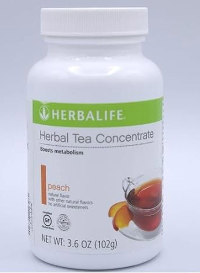 HERBALIFE Peach Herbal Tea Concentrate by HERBALIFE: Gluten-Free, Kosher Certified, and No Artificial Flavors or Sweeteners - 3.6 Oz. (102g)