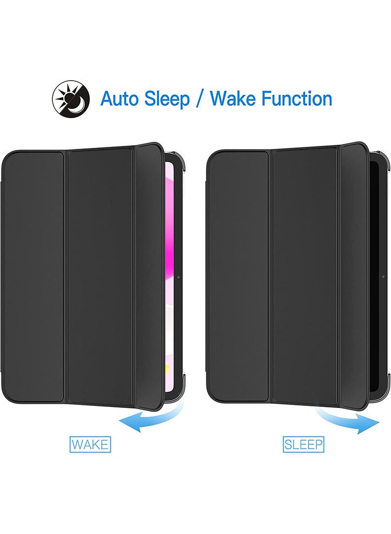 Protective Flip Case For Apple iPad 10th Gen 10.9 2022 With Trifold Stand, Auto Wake/ Sleep Shockproof Cover Dog 1
