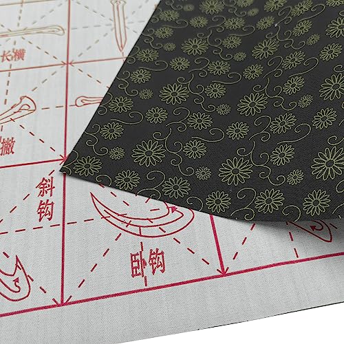 Mozentea Chinese Calligraphy Water Writing Cloth Set 12, Reusable No Ink Practice Mat for Sumi-E or Kanji Beginners US-X-B2 (Basic skills of Chinese characters) - Image 5