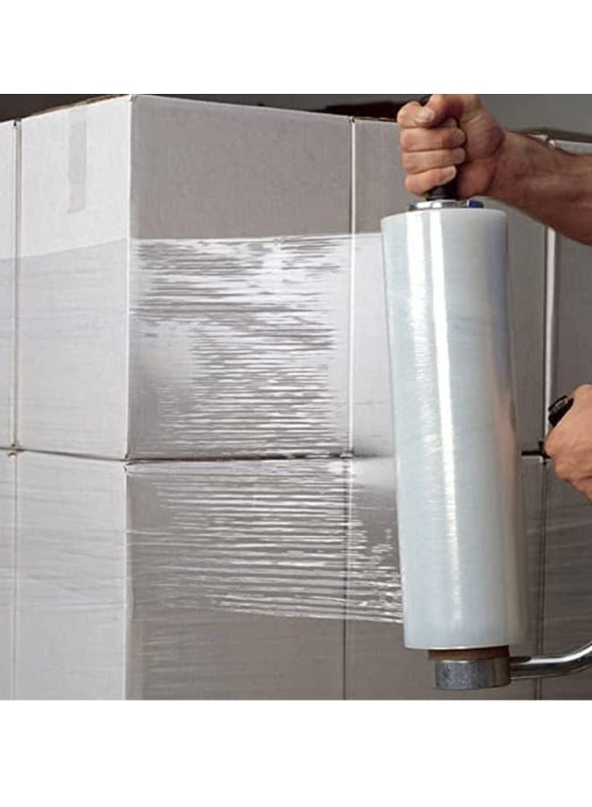 ECVV [1 Roll] 3KG Clear Stretch Film Wrap - 500mm Heavy Duty Plastic Shrink wrap for Pallet Wrap, Packing, Moving and Packaging - Cling Wrap, 3 kg, 400g core - Image 4