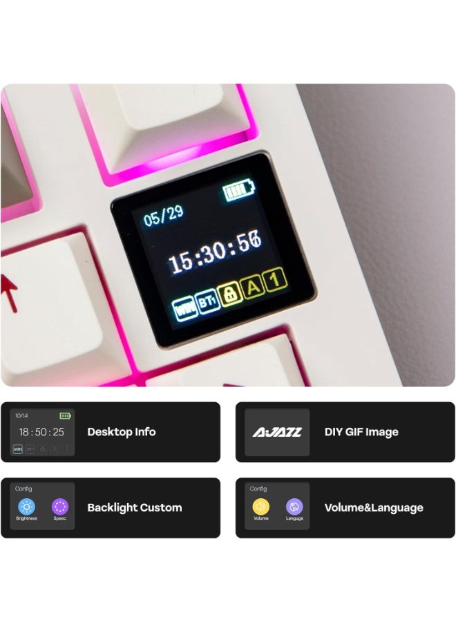 ابوماكر لوحة مفاتيح الألعاب الميكانيكية اللاسلكية - Image 3