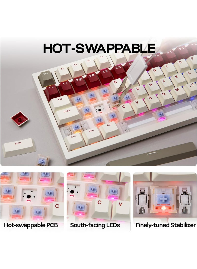 ابوماكر لوحة مفاتيح الألعاب الميكانيكية اللاسلكية - Image 5