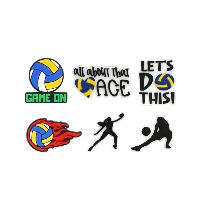 vshougou Volleyball Decoration Charms,28pcs, Cute Sport Ball Charm Gifts for Adult Boy Girl and Men Women - Image 4