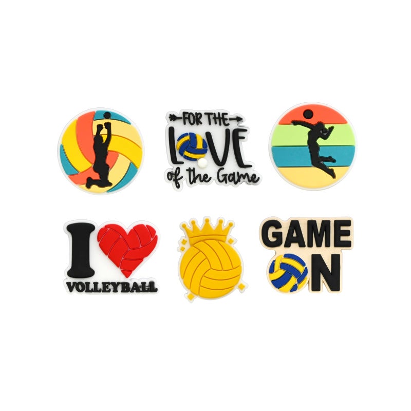 vshougou Volleyball Decoration Charms,28pcs, Cute Sport Ball Charm Gifts for Adult Boy Girl and Men Women - Image 3