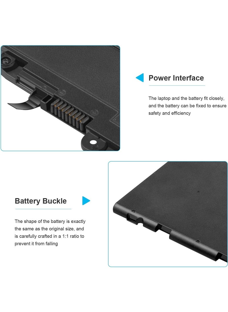 Generic - 11.4V 44Wh SN03XL ST03XL Laptop Battery for HP EliteBook 820 G3 EliteBook 820 G4 EliteBook 725 G3 EliteBook 725 G4 Series HSTNN-l42C HSTNN-UB6T HSTNN-LB7K 800514-001 800232-241 800232-541 800232-271 - Image 1
