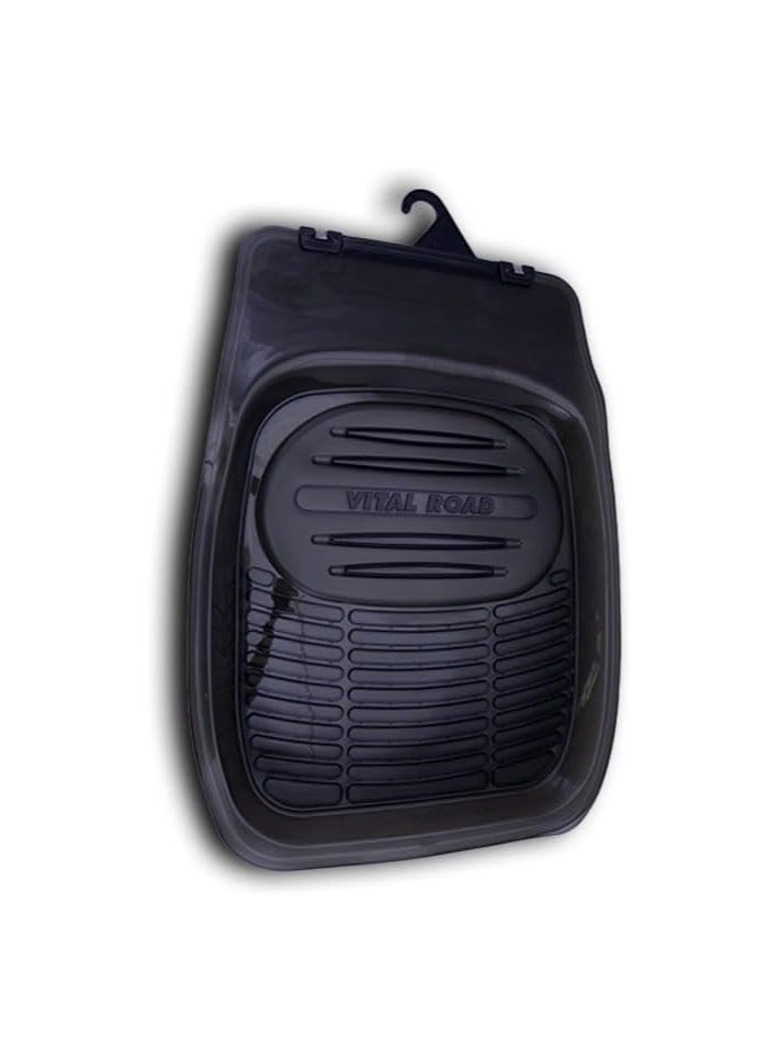 Universal Car Floor Mats – 5-Piece Set, Heavy-Duty Black Rubber, All-Weather Protection - Image 3