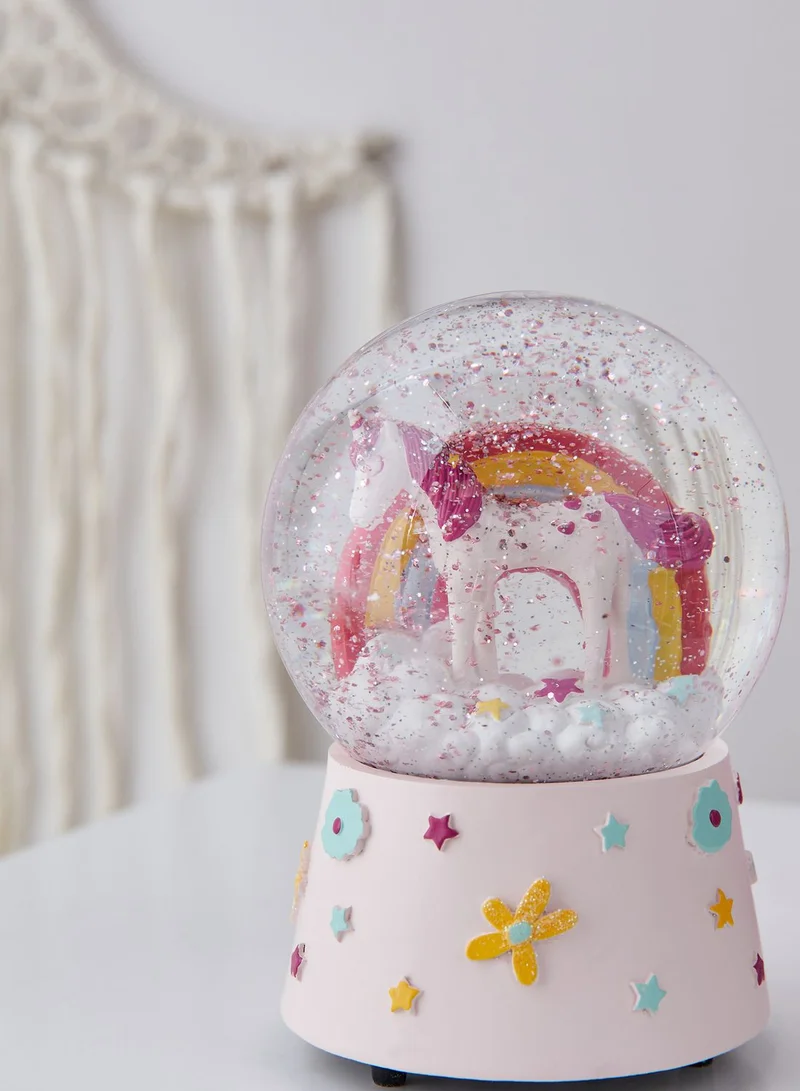 Floss & Rock Musical Unicorn Snow Globe