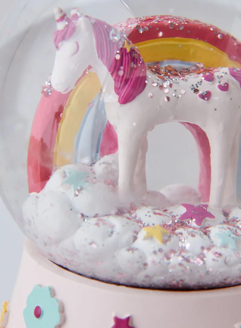 Floss & Rock Musical Unicorn Snow Globe