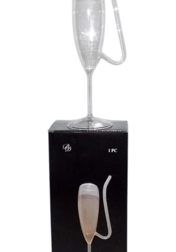 B&D كوب شرب زجاجي من B&D مع قشة قابلة لإعادة الاستخدام - Image 3