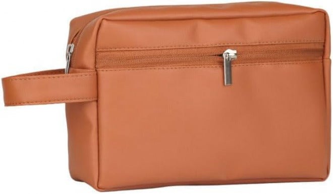Leather Makeup Bag Electron Data Cable Storage Travel Business Trip Toiletry Multi-functional Portable - Image 1