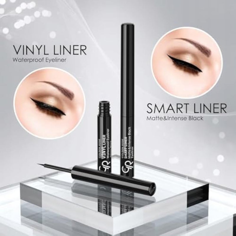 Golden Rose Smart Liner Matte & Intense Black Eyeliner-1 Count (Pack of 1) - Image 3