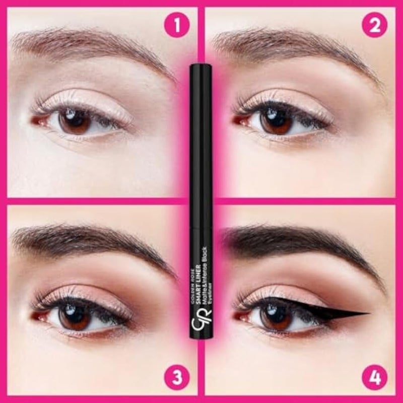 Golden Rose Smart Liner Matte & Intense Black Eyeliner-1 Count (Pack of 1) - Image 2