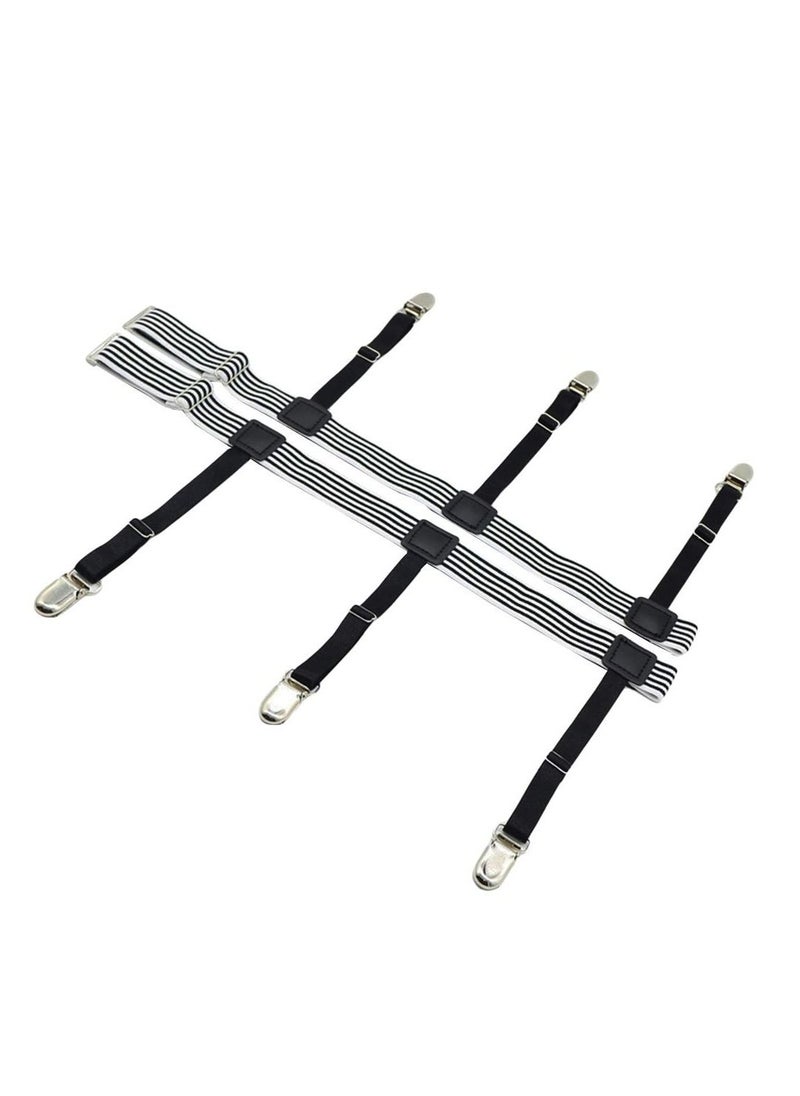 Generic - Mens Shirt Stays Shirt Holder Straps Non-slip Locking Clamps Clips - Image 1
