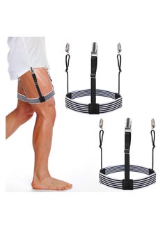Mens Shirt Stays Shirt Holder Straps Non-slip Locking Clamps Clips