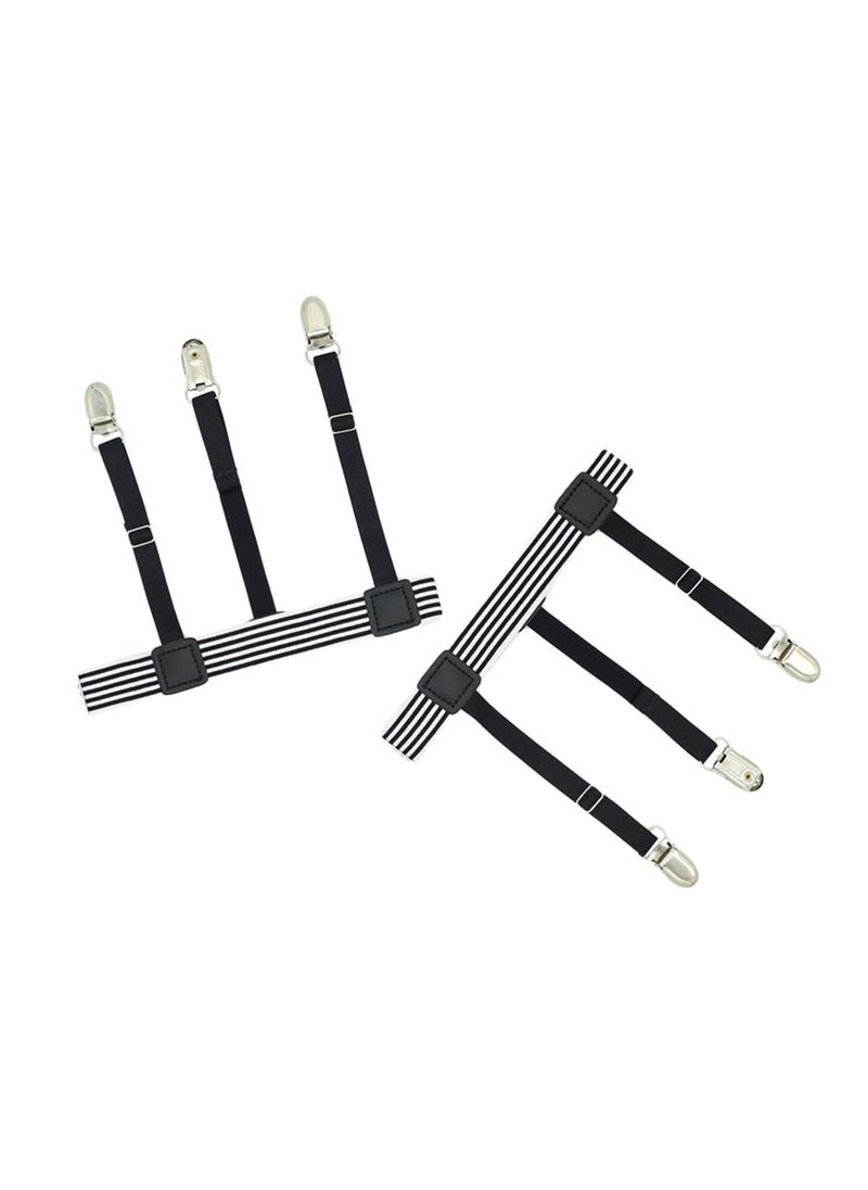 Generic - Mens Shirt Stays Shirt Holder Straps Non-slip Locking Clamps Clips - Image 1