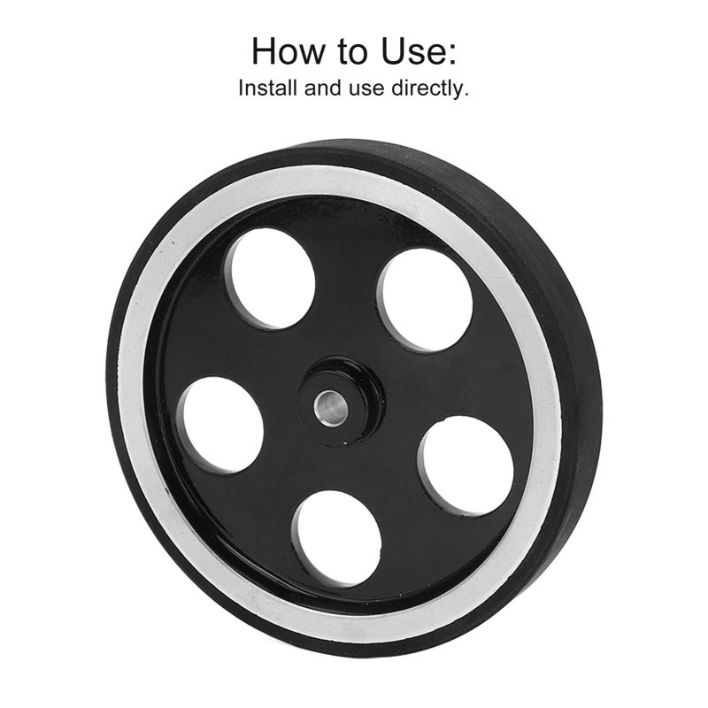 Measurement Wheel: 6mm Hole Diameter Sturdy Structure Low Noise Smooth Rolling Accuracy - Premium Aluminium Alloy Silicone Material Durable Rolling Encoder for Bracket Installation Length Counting of - Image 3