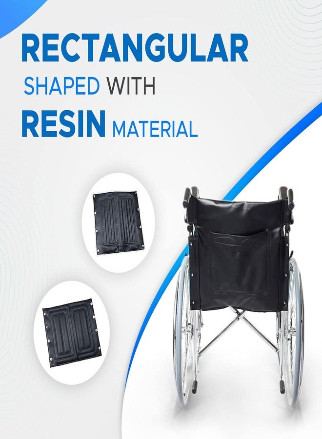 eOnekart Universal Fit Wheelchair Replacement Back Cover of Size 17" Width x 19" Depth | Deluxe Leather Waterproof Easy to Clean & Use | Comfortable, Washable & Durable for Standard Wheelchairs - Image 3