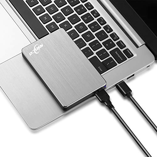 NRICO قرص صلب خارجي محمول NRICO سعة 500 جيجابايت USB 3.0 HDD بحجم 2.5 بوصة متوافق مع الكمبيوتر، ماك، سطح المكتب، PS4 (500 جيجابايت، رمادي) - Image 3