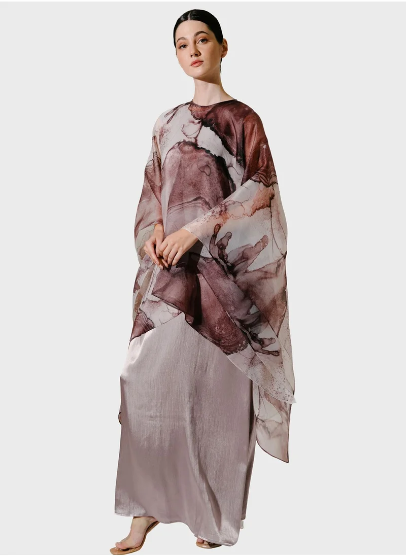 Demure Cape Sleeve Kaftan