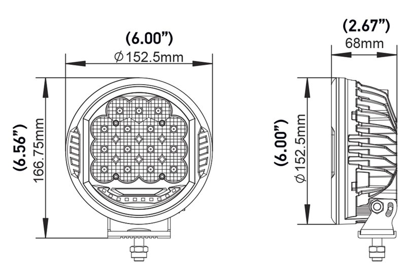 HELLA سلسلة هلا فالي فيت 500 LED - مجموعة مصابيح LED للقيادة - ضوء عالمي للطرق الوعرة لشاحنات البيك أب، ATV، SUV، 4x4، جيب، جرارات / 358117171 - Image 5