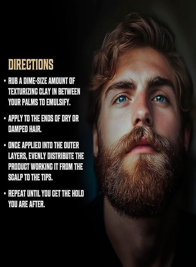 Viking Revolution Spiced Vanilla Hair Clay for Men - Matte Finish, Texturizing Clay Pomade for Men with Jojoba Oil and Vitamin E - Effortless Hair Styling Cream - Strong Hold, Natural Finish (2 oz) - Image 4