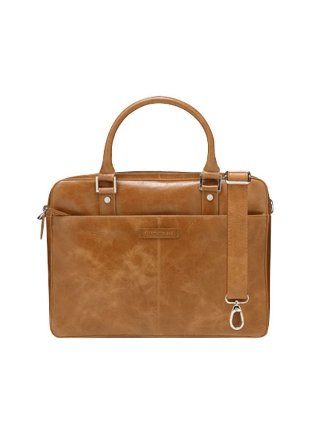 DBRAMANTE1928 New Rosenborg  14 inch Laptop Bag  - Tan (2nd Gen)  - Image 1