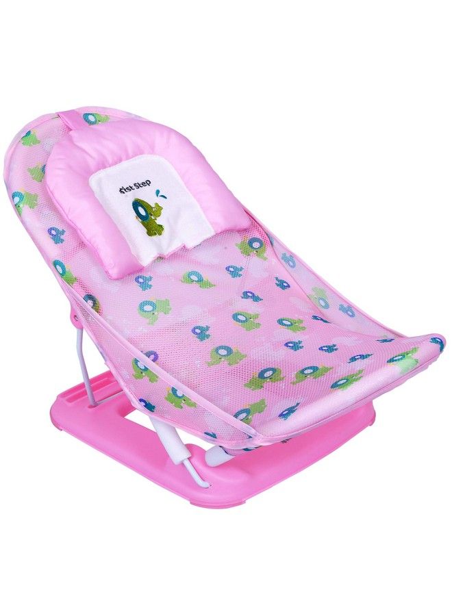 1st Step Baby Bather With 3 Level Recline And Anti Skid Base (Pink) - Image 1