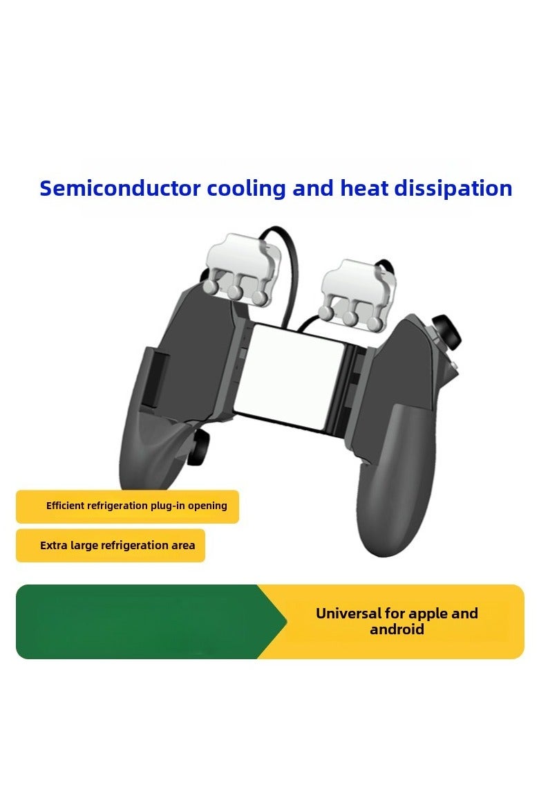 Sarafox 6-Button, 8-Finger Mobile Game Controller with Cooling Fan for Cooling and Heat Dissipation During Gaming, with a Physical Button Press Handle, Continuous Click, Continuous Macro Shooting - Image 3