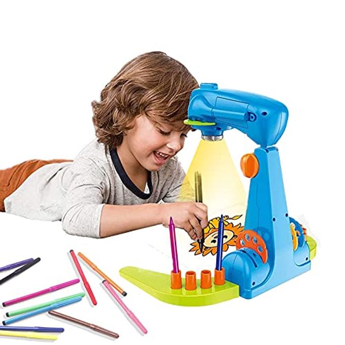 LEERFEI Kids Projection drawing Sketcher,smart Drawing Projector toy,with 32cartoon patters and 12color Brushes,Adjustable Drawing Pattern Size, Smart art Sketcher projector 2.0 , kid Learn to Draw and Sketch - Image 5