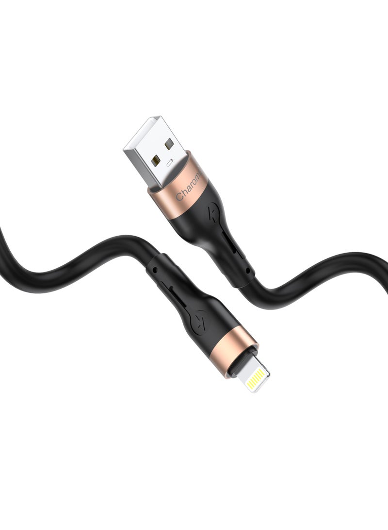Charome C23-03 USB-A to Lightning Charging Data Cable High Performance Fast Charging, Durable Build, Tangle-Free Design, Universal Compatibility, Enhanced Data Transfer, Flexible Material, Heat Resistant, Extra Long Length - Image 2