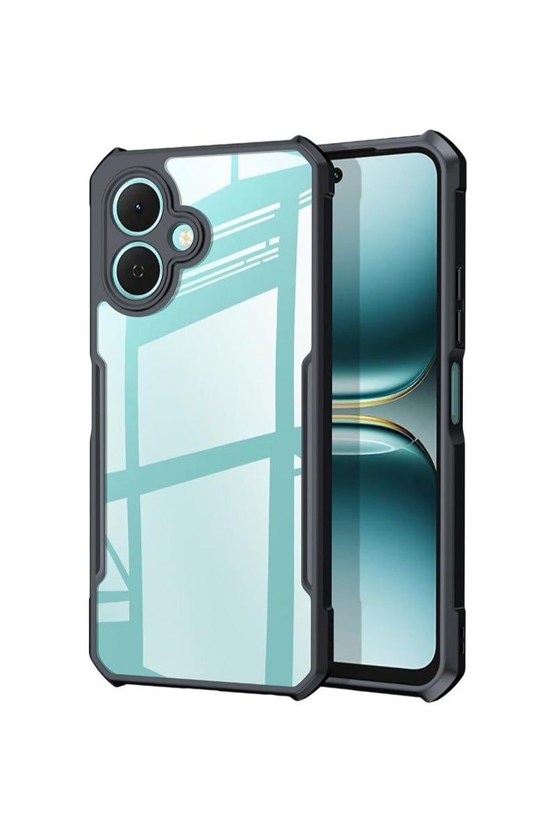 general Transparent protective case compatible with Tecno Pop 10 【Airbag protection】 Transparent protective case Camera lens protection PC+TPU Shockproof bumper protection Back cover Suitable for Tecno Pop 10 - Image 1