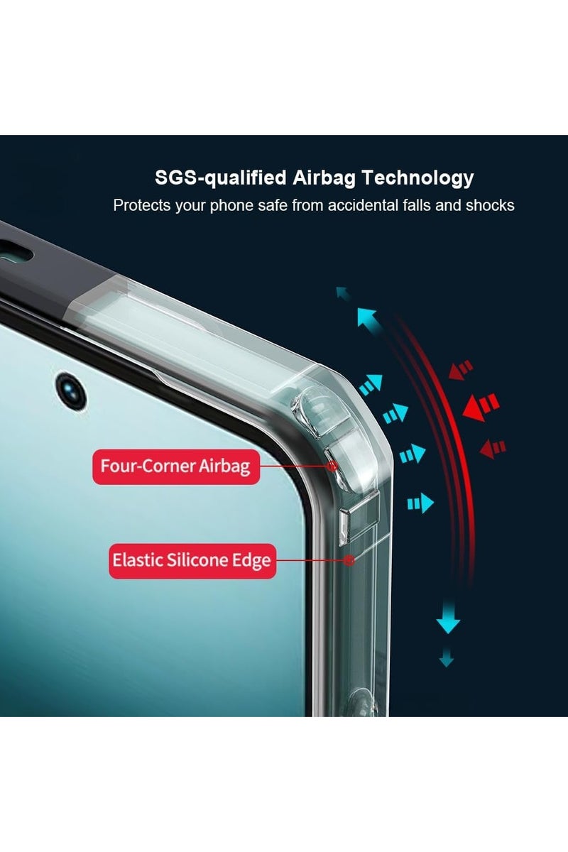 general Transparent protective case compatible with Tecno Pop 10 【Airbag protection】 Transparent protective case Camera lens protection PC+TPU Shockproof bumper protection Back cover Suitable for Tecno Pop 10 - Image 3